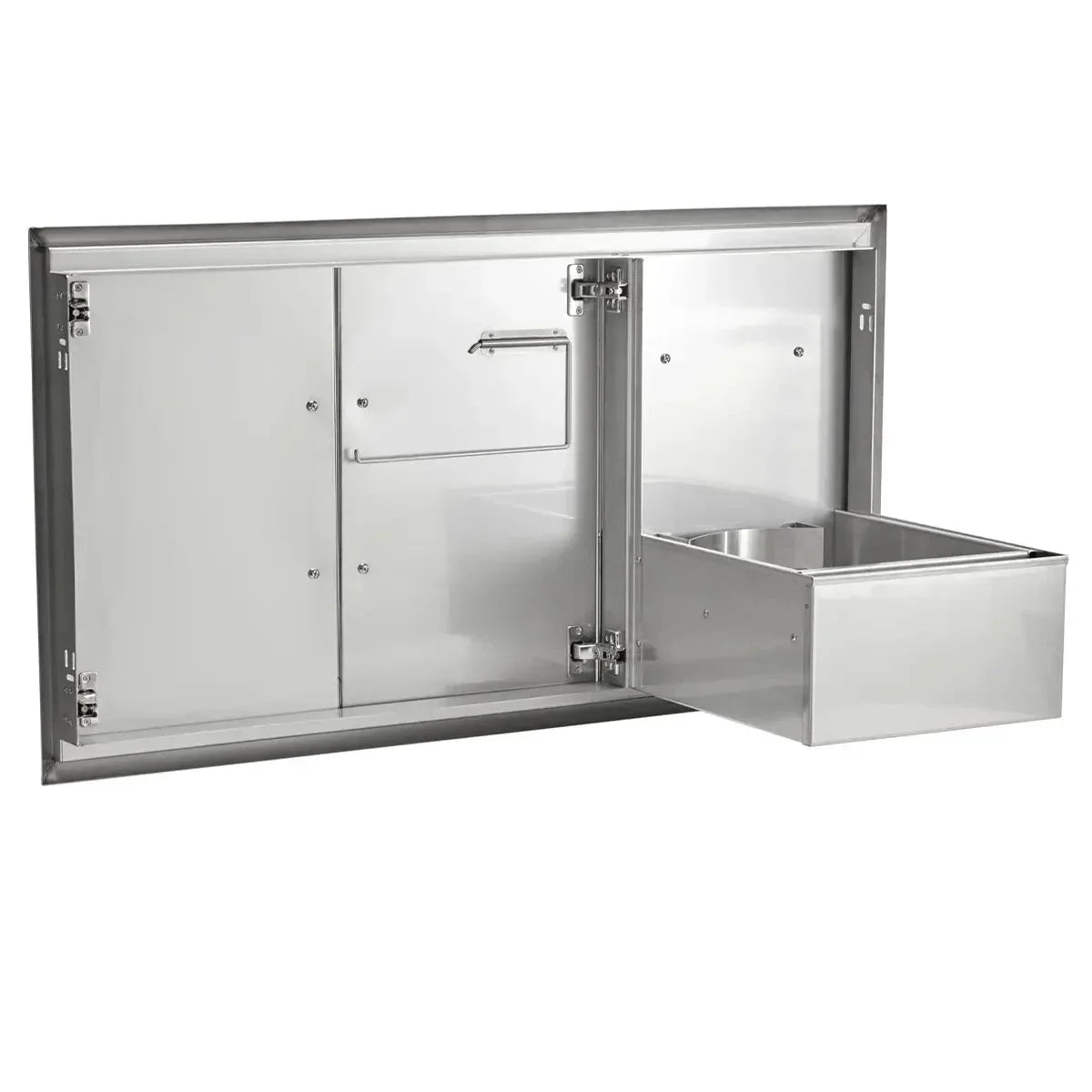 Coyote 45" Double Access Doors With Roll Out Trash