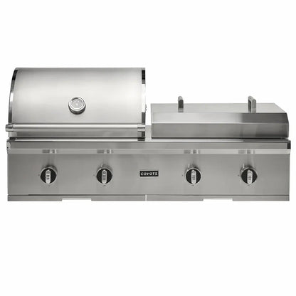 Coyote 50" Combo Built-In Gas and Flat Top Grill