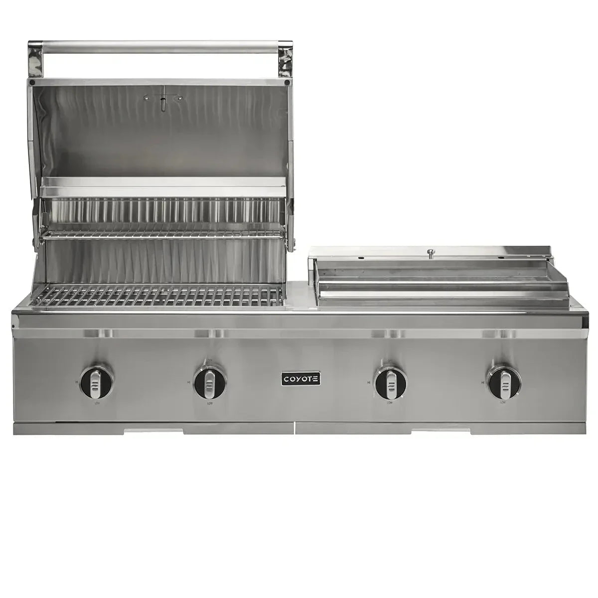 Coyote 50" Combo Built-In Gas and Flat Top Grill