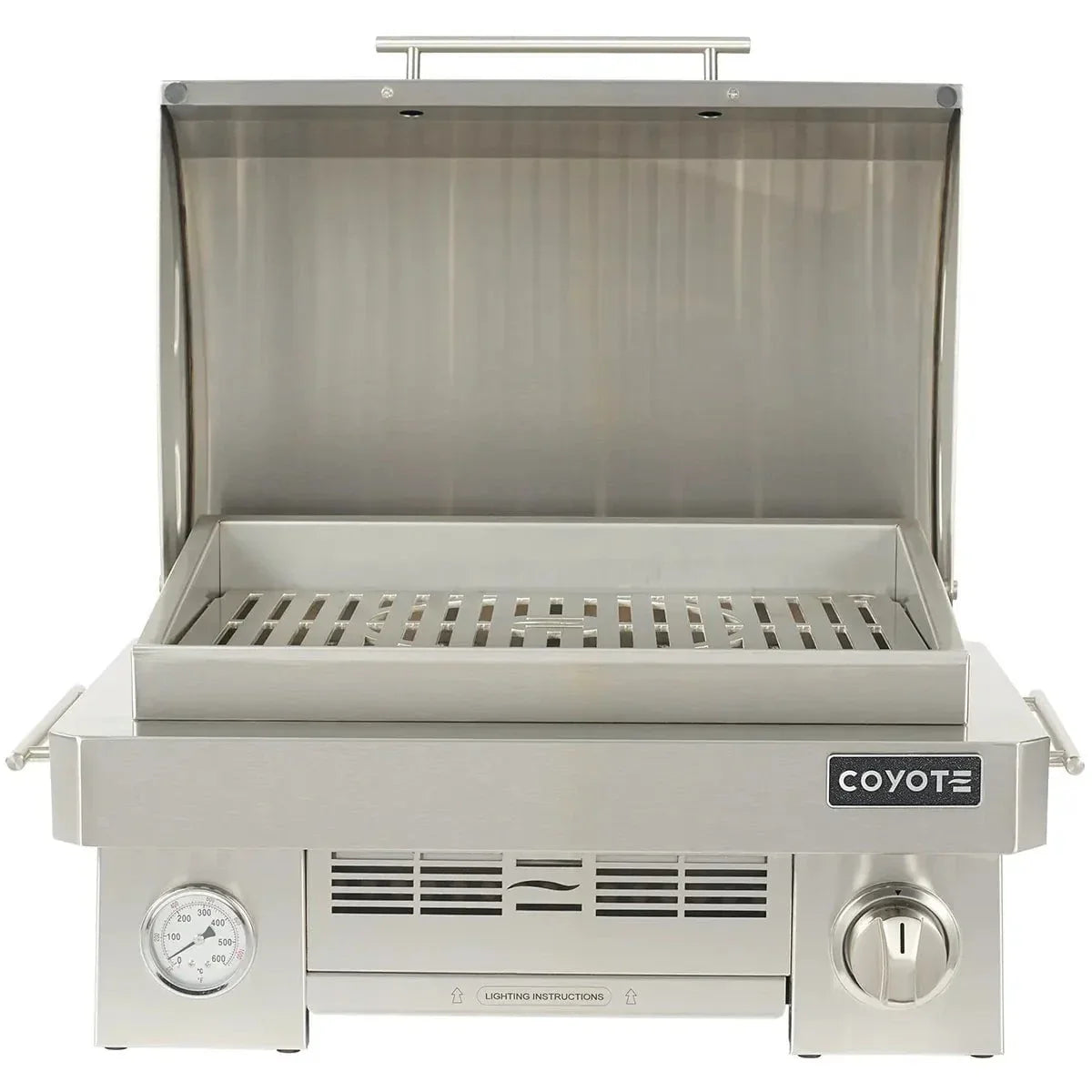 Coyote Portable Grill; Infinity burner up to 20,000 btu; LP Gas ONLY
