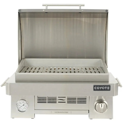 Coyote Portable Grill; Infinity burner up to 20,000 btu; LP Gas ONLY