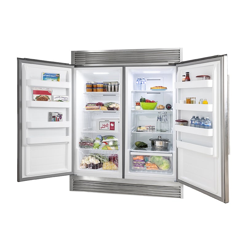 FORNO Appliance Package - 48" Gas Range, Range Hood, 60" Refrigerator, Dishwasher, AP-FFSGS6244-48-20