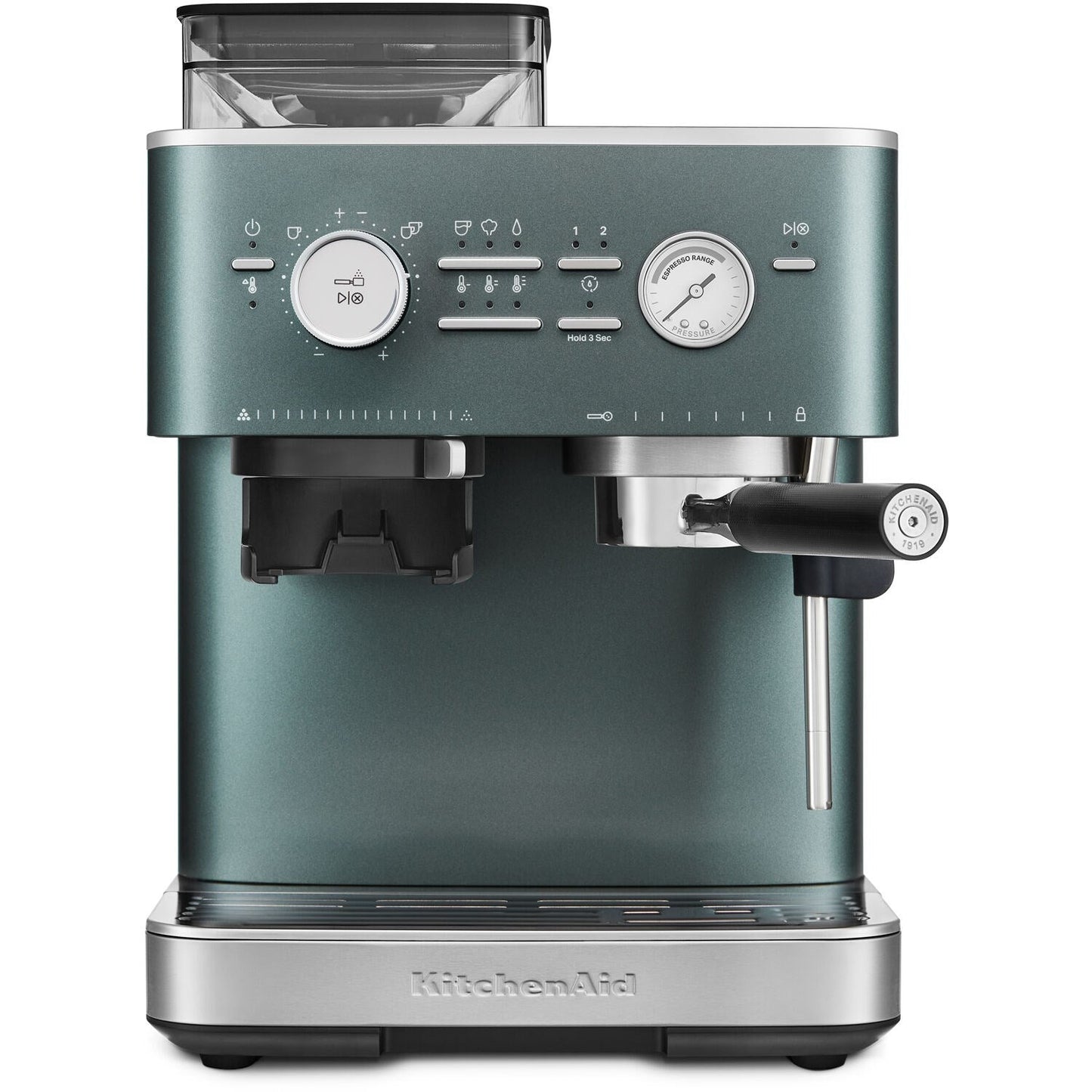 KitchenAid Semi-Automatic Espresso Machine with Burr Grinder in Juniper - 15 Bar Pump (KES6551JP)