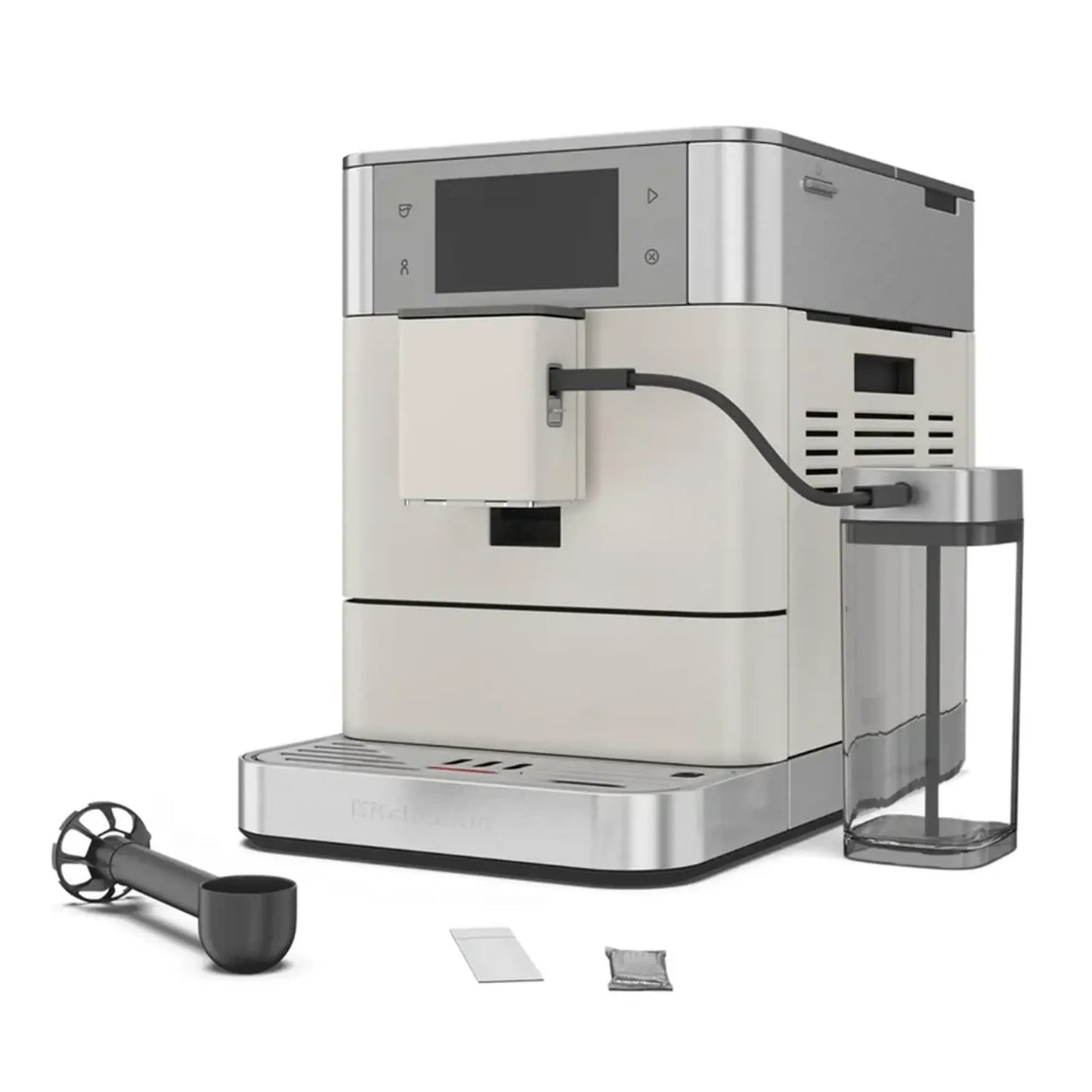 KitchenAid Fully Automatic Espresso Machine KF8 with Milk Container in Porcelain White (KES8558PL)