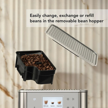 KitchenAid Fully Automatic Espresso Machine KF8 with Milk Container in Porcelain White (KES8558PL)