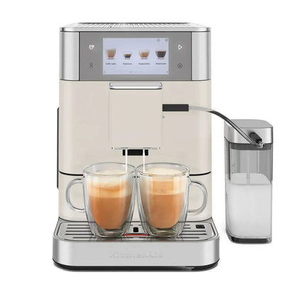 KitchenAid Fully Automatic Espresso Machine KF8 with Milk Container in Porcelain White (KES8558PL)