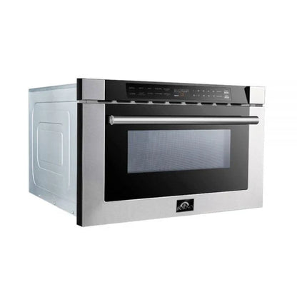 Forno 24-Inch Built-In Microwave Drawer, 1.2 cu. ft., Stainless Steel (FMWDR3000-24)