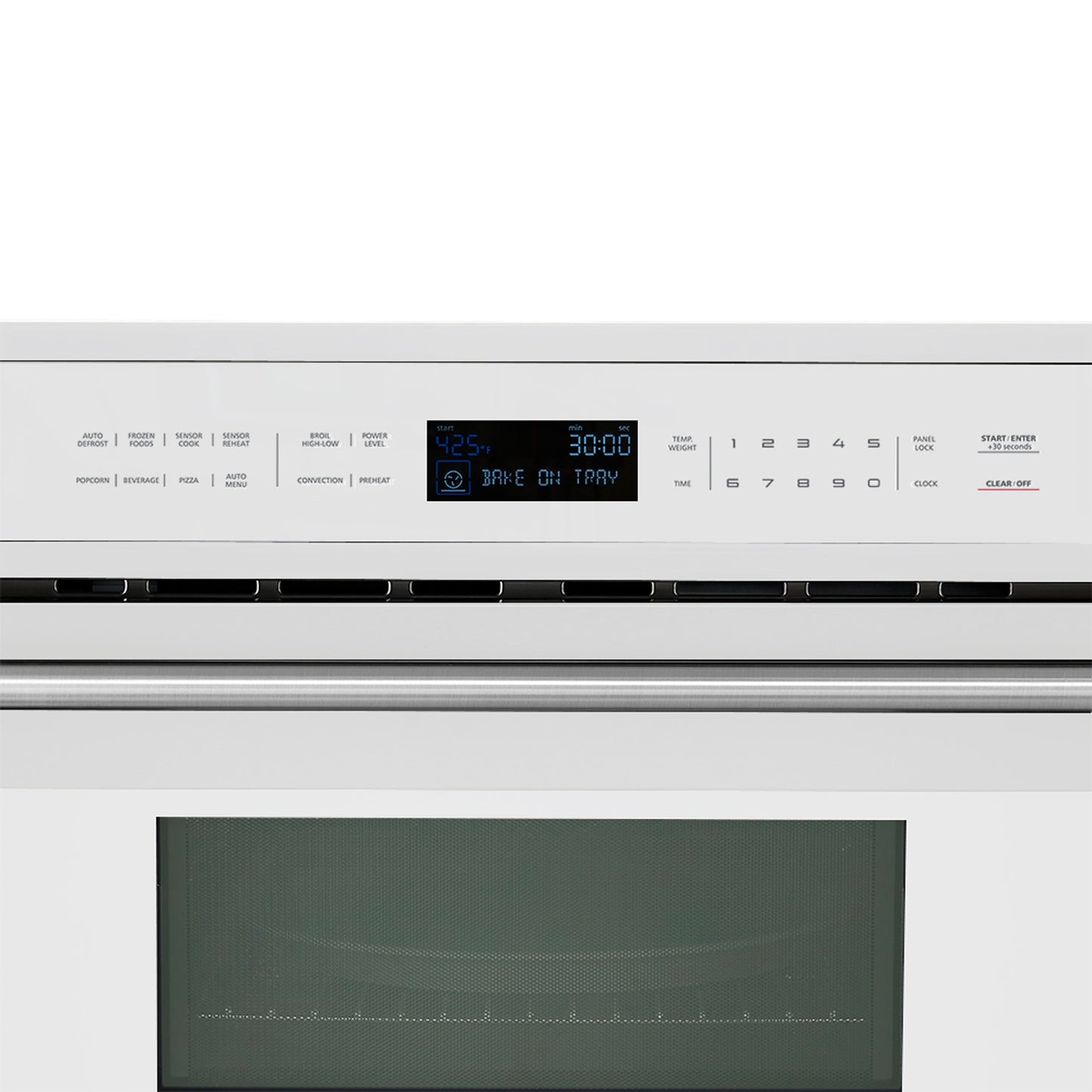 FORNO Oliena 30-Inch Built-In Microwave Oven, 1.6 Cu. Ft., White with Stainless Steel Handles (Model FMWDR3093-30WHT)