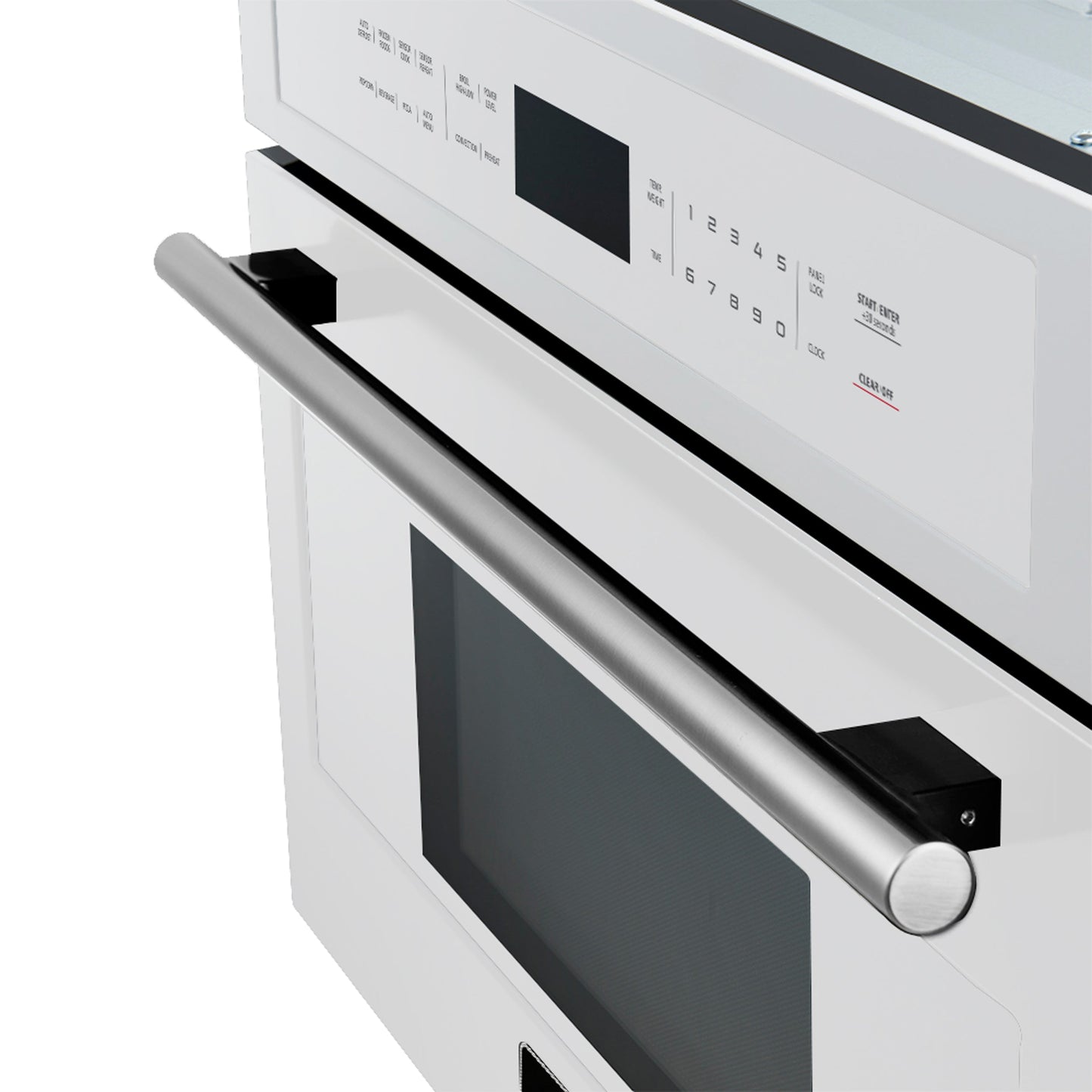 FORNO Oliena 30-Inch Built-In Microwave Oven, 1.6 Cu. Ft., White with Stainless Steel Handles (Model FMWDR3093-30WHT)