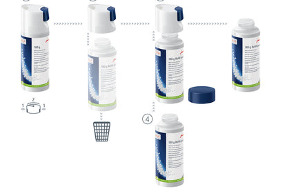 JURA Milk System Cleaner Mini Tabs with Dispenser - 180 g