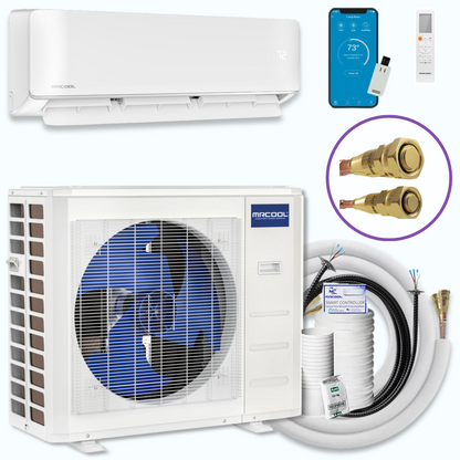 MRCOOL DIY® 5th Gen EasyPro® 24,000 BTU Single Zone Mini Split Complete System 230V with 11.5 ft. DIY Quick Connect Line Set, EZPRO-24-HP-23011DE-O
