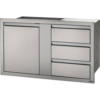 Napoleon 42" X 24" Large Single Door & Triple Drawer