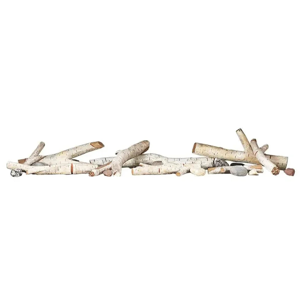 Napoleon Birch Log Kit with Rocks for Entice Electric Fireplaces