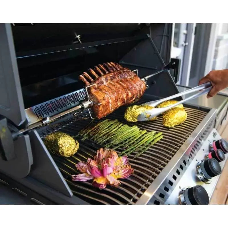 Napoleon Grills Prestige 500 Gas BBQ Grill with Infrared Side and Rear Burners, Stainless Steel