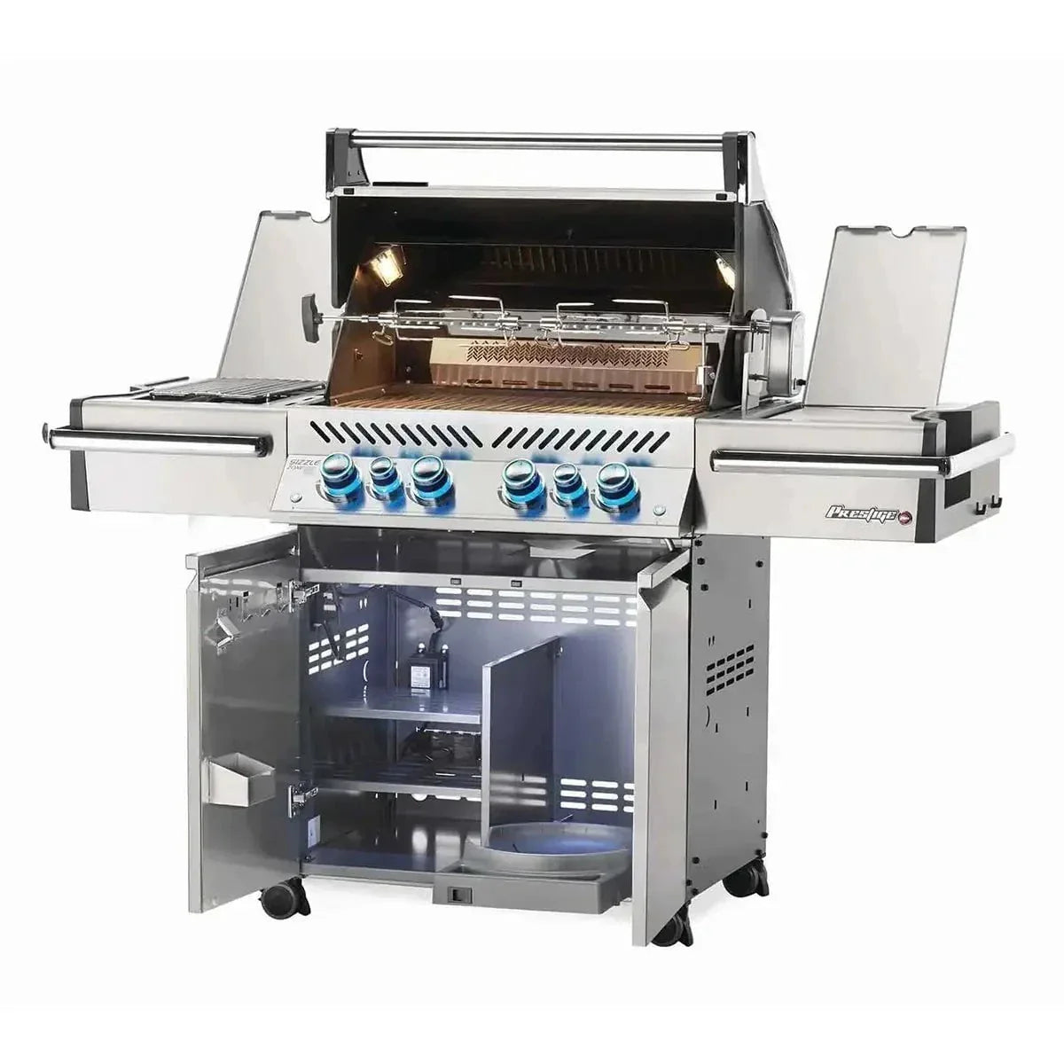 Napoleon Grills Prestige PRO 500 Gas BBQ Grill with Infrared Side & Rear Burners, Stainless Steel
