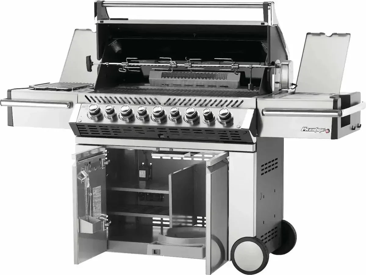 Napoleon Grills Prestige PRO 665 Gas BBQ Grill with Infrared Side & Rear Burners, Stainless Steel