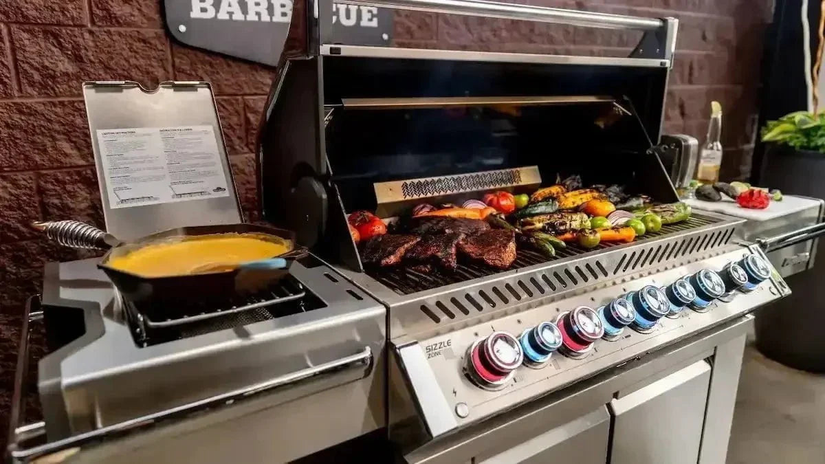 Napoleon Grills Prestige PRO 665 Gas BBQ Grill with Infrared Side & Rear Burners, Stainless Steel