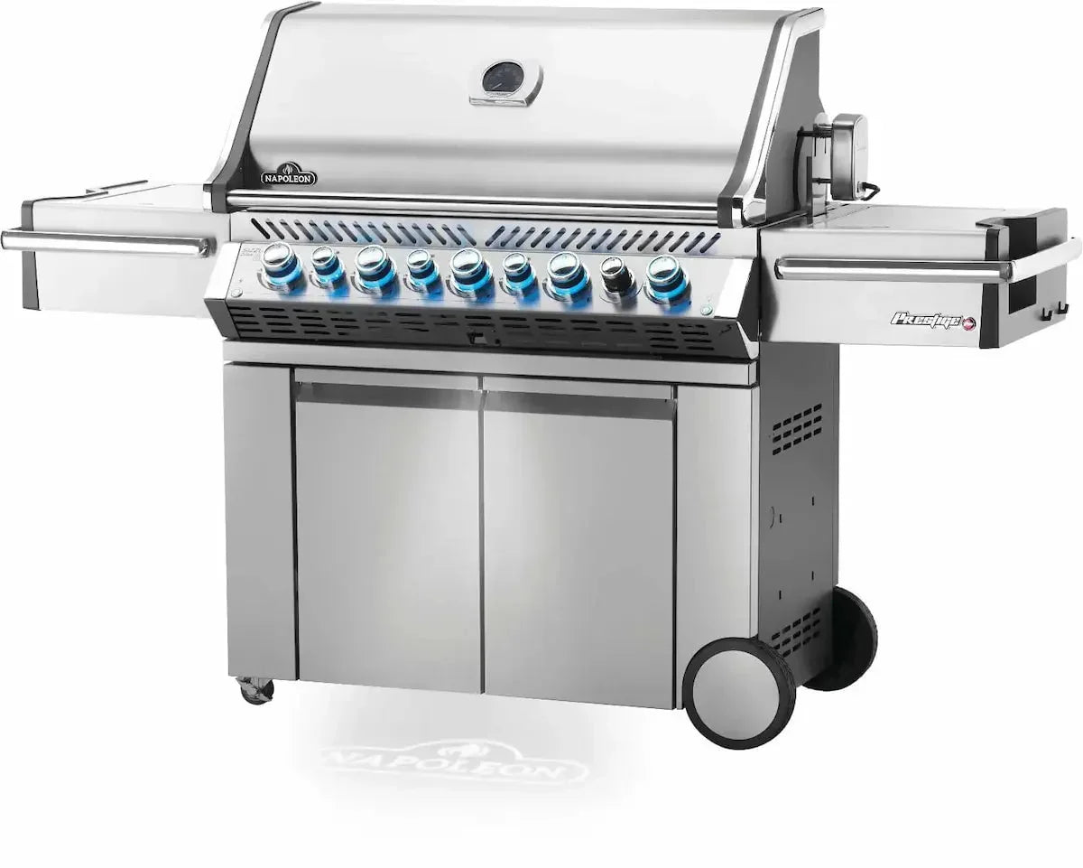Napoleon Grills Prestige PRO 665 Gas BBQ Grill with Infrared Side & Rear Burners, Stainless Steel