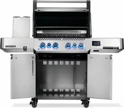 Napoleon Prestige 500 Connected Gas BBQ Grill with Infrared Side & Rear Burner, Stainless Steel