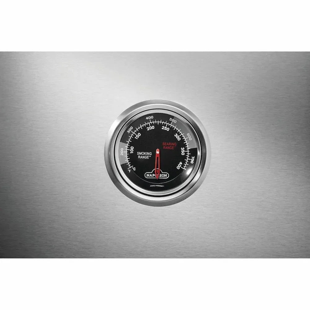 Napoleon Prestige 665 Gas BBQ Grill with Infrared Side and Rear Burner, Stainless Steel