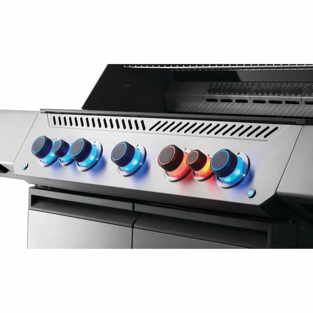Napoleon Prestige 665 Gas BBQ Grill with Infrared Side and Rear Burner, Stainless Steel