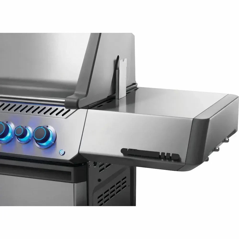 Napoleon Prestige 665 Gas BBQ Grill with Infrared Side and Rear Burner, Stainless Steel