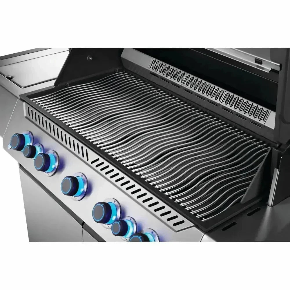 Napoleon Prestige 665 Gas BBQ Grill with Infrared Side and Rear Burner, Stainless Steel