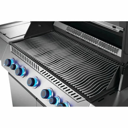 Napoleon Prestige 665 Gas BBQ Grill with Infrared Side and Rear Burner, Stainless Steel
