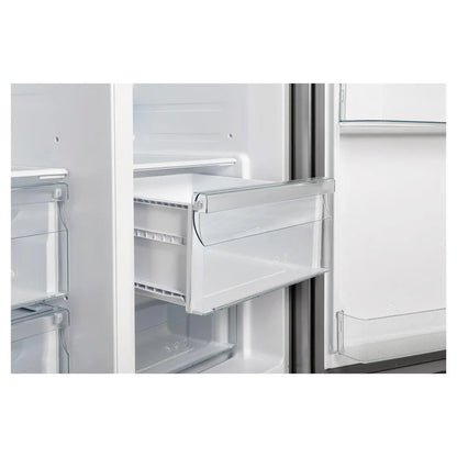 Forno Salerno 36-Inch Side-by-Side Refrigerator, Stainless Steel with External Water and Ice Dispenser and Trim Kit (Model FFRBI1844-40SG)