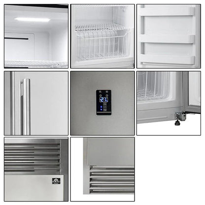 Forno Rizzuto 60-Inch Pro-Style Refrigerator/Freezer Combo, 27.6 cu. ft., Stainless Steel (FFFFD1933-60S)