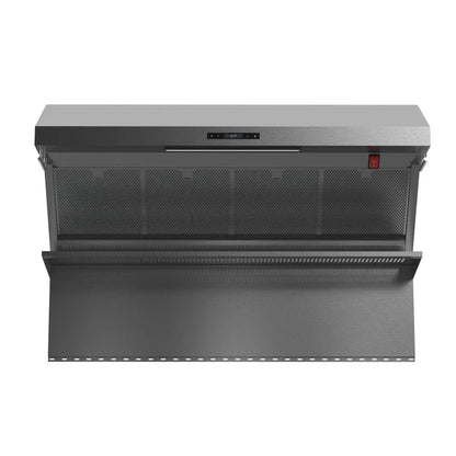Forno Savona 48-Inch Wall-Mounted Range Hood with Backsplash and Red Warming Light, Stainless Steel – Model FRHWM5029-48HB