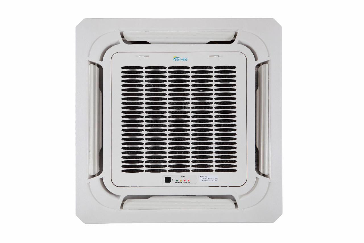 Senville AURA 18,000 BTU Ceiling Cassette Single Zone Ductless Mini Split - 230V - 20 SEER2 - Energy Star, SENA-18HF-IC