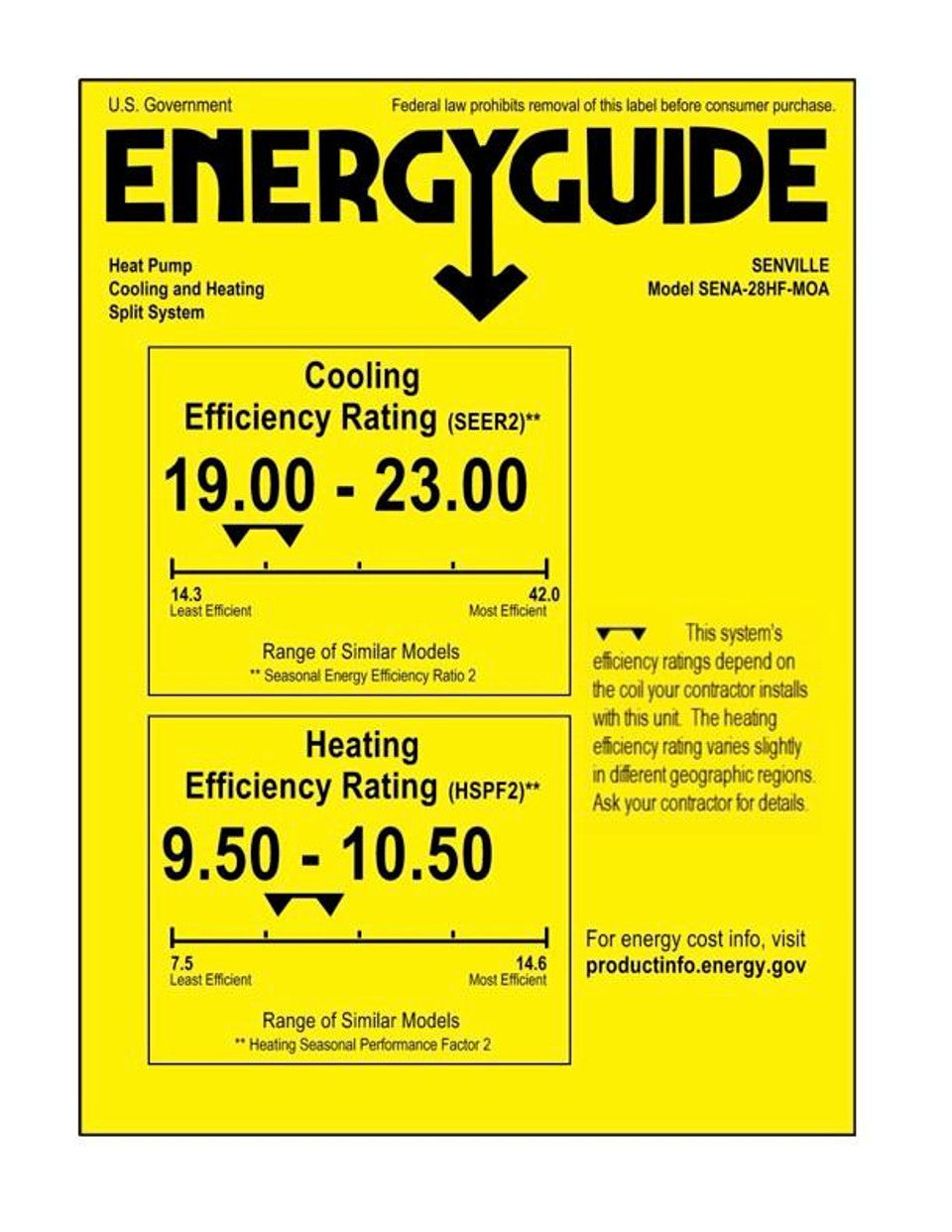 Senville AURA 30,000 BTU 3 Zone Ductless Mini Split - 230V - 23 SEER2 - Energy Star, SENA-30HF-T9912