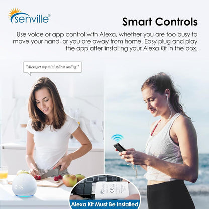 Senville AURA 6,000 BTU Single Zone Ductless Mini Split - 230V - 25.5 SEER2 - Energy Star, SENA-06HF
