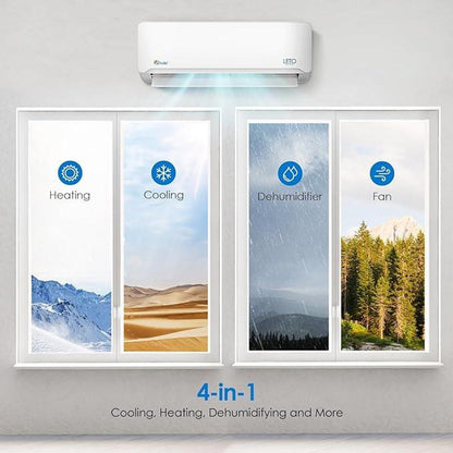 Senville LETO 12,000 BTU Single Zone Ductless Mini Split - 115V - 21.2 SEER2, SENL-12CD