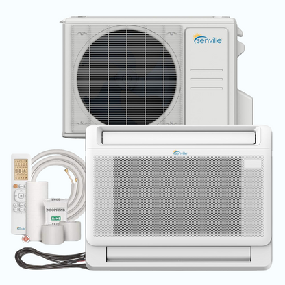 Senville AURA 24,000 BTU Floor Mounted Single Zone Ductless Mini Split - 230V - 20.4 SEER2 - Energy Star, SENA/24HF/IF