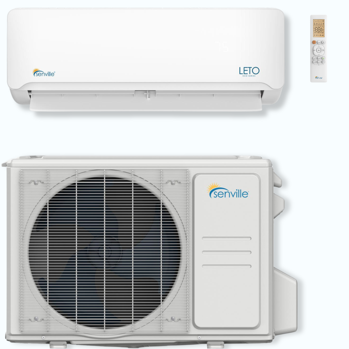 Senville LETO 18,000 BTU Single Zone Ductless Mini Split - 230V - 19.2 SEER2, SENL-18CD