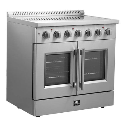 FORNO Package - 36" Electric French Door Range, Refrigerator and Dishwasher, AP-FFSEL6917-36-3PK-3